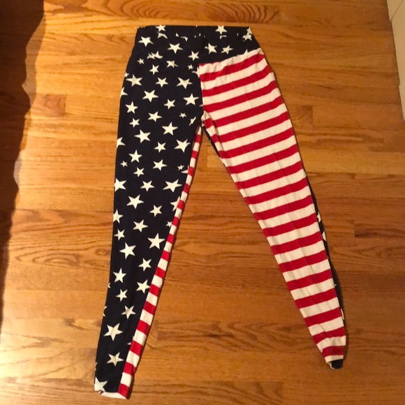 American Apparel Pants - American Flag USA Leggings OS One Size